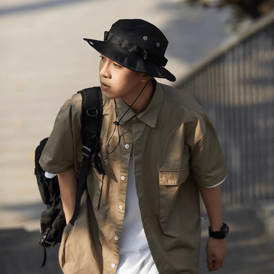 最新日系男装,自然美景中的时尚探索之旅